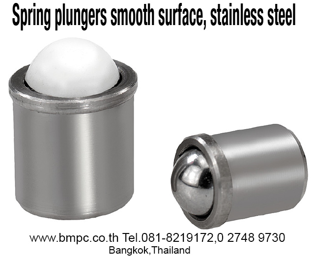 Spring plunger, Smooth Spring plunger, press fit spring plunger, Press fit ball plunger